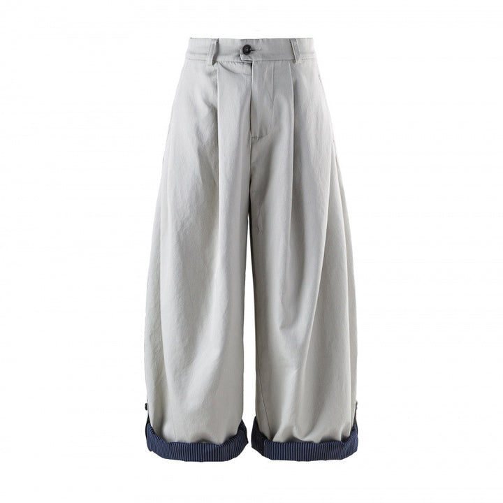 Damen Weite High-Waist Plissierte Balloon-Hose Echo Archiv
