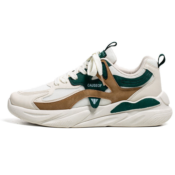 Herren Retro-Performance Street‑Sneaker mit mehrschichtiger Sohlentechnik und atmungsaktivem Mesh Echoarchiv