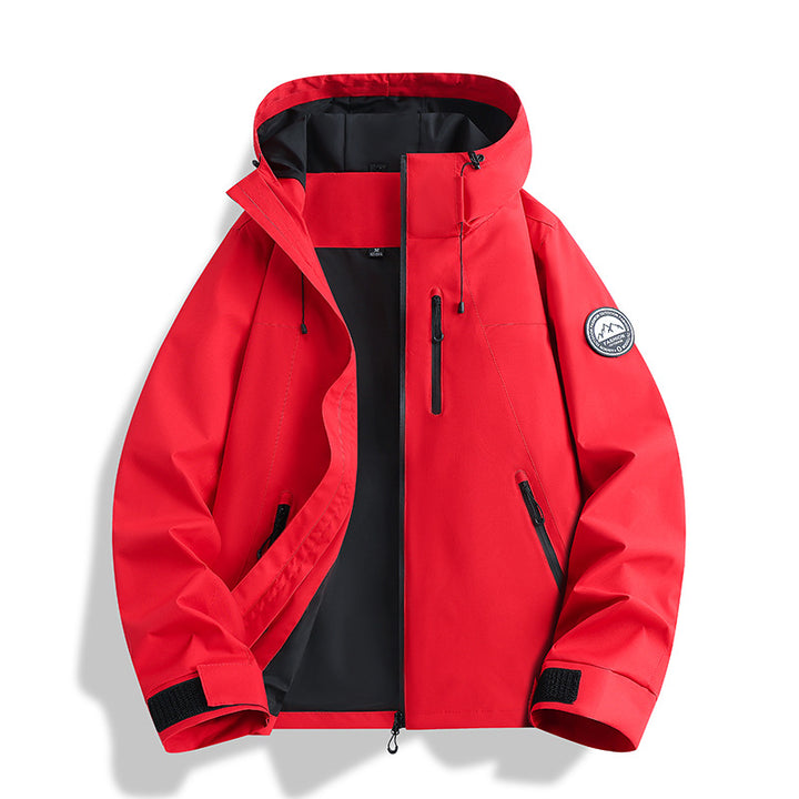 Herren dreiteilige Softshell-Outdoorjacke mit abnehmbarem Fleecefutter und Kapuze Echoarchiv