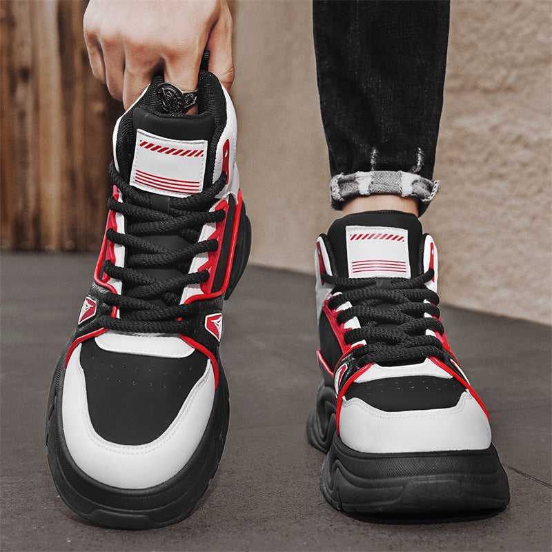 Herren High-Top City-Plateau-Sneaker mit skulpturierter Wellenlaufsohle, gepolstertem Knöchelkragen und griffiger Offroad-Traktion Echo Archiv