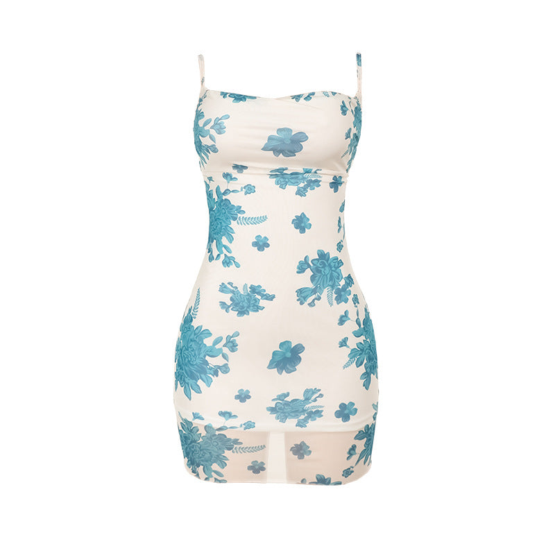 Damen figurbetontes Blumenkleid Echo Archiv