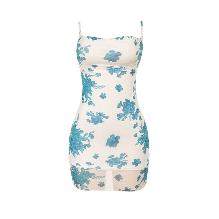 Damen figurbetontes Blumenkleid Echo Archiv