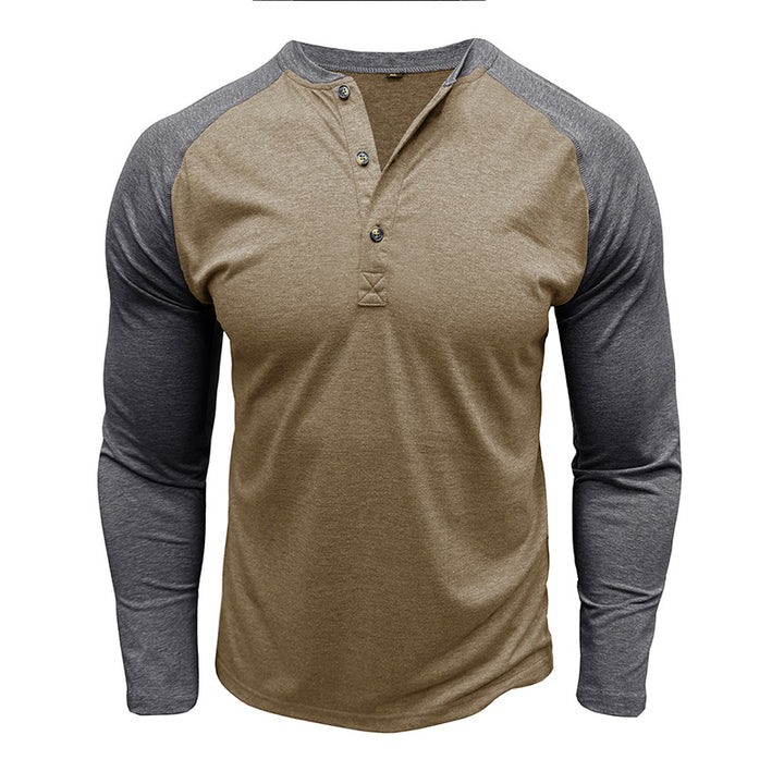 Herren Langarmshirt mit Knopfleiste Echoarchiv