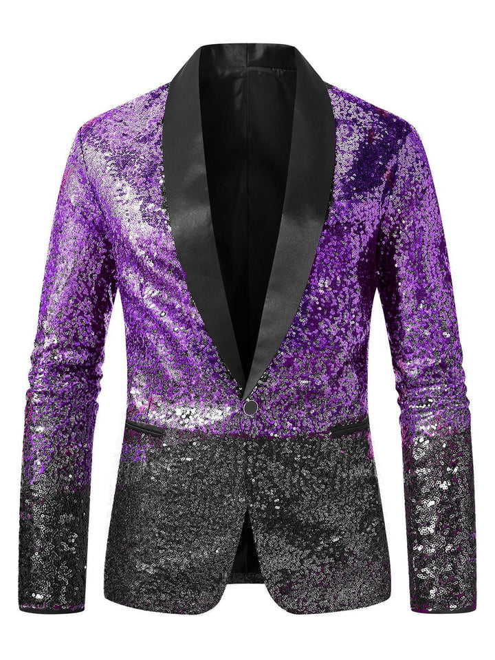 Herren glitzernder Paillettenblazer Echoarchiv