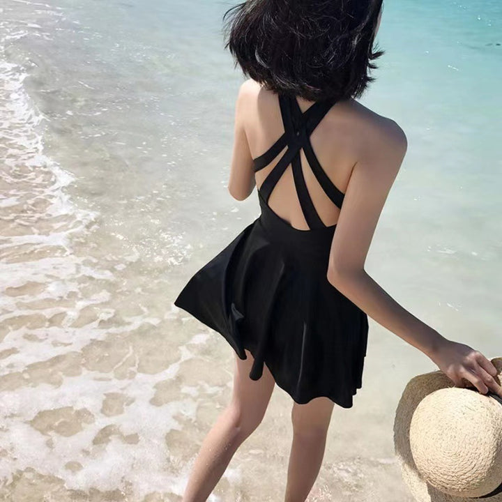 Damen Schwimmdress mit elegantem X-Träger-Design Echo Archiv