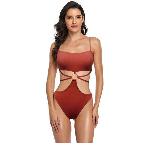 Damen Bikiniset mit stylischem Cut-Out-Design und goldenen Akzenten Echo Archiv