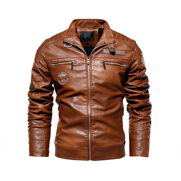 Herren Modische Bikerjacke aus Leder Echo Archiv