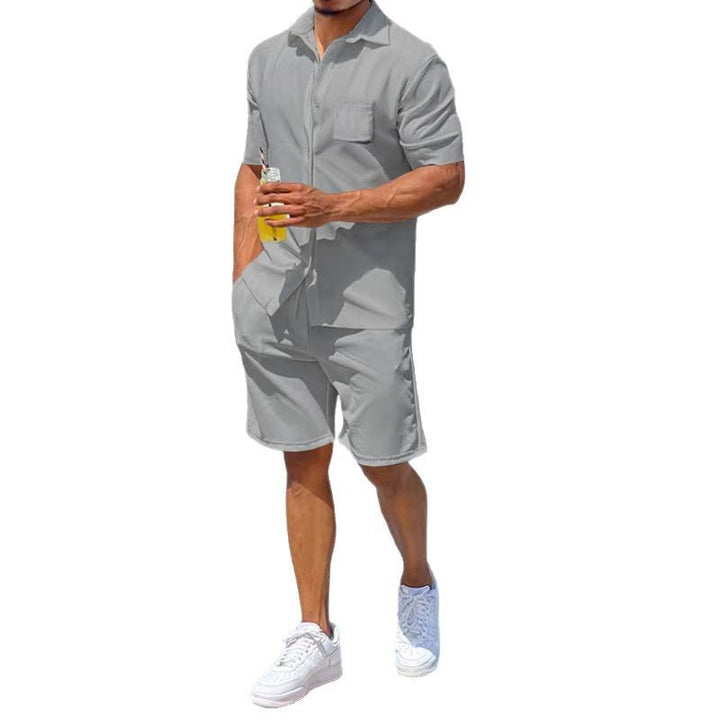 Herren lässiger Kurzoverall mit praktischen Taschen Echoarchiv