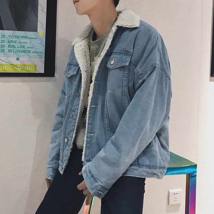 Herren Denim-Jacke mit Teddyfutter Echoarchiv
