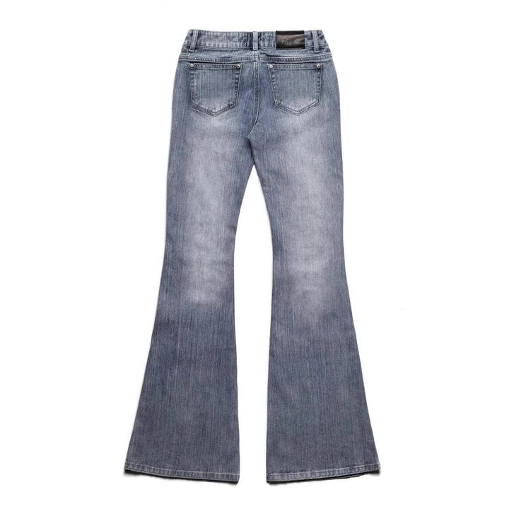 Damen Modische Bootcut-Jeans mit glitzernden Nieten Echo Archiv