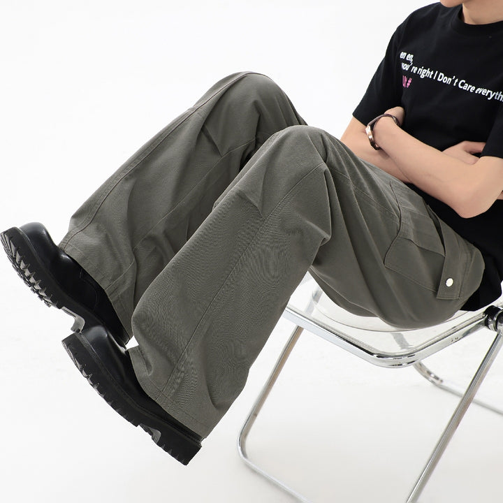 Herren Weite Utility-Cargo-Hose mit großen Klappentaschen & verstärkten Nahtpartien Echoarchiv
