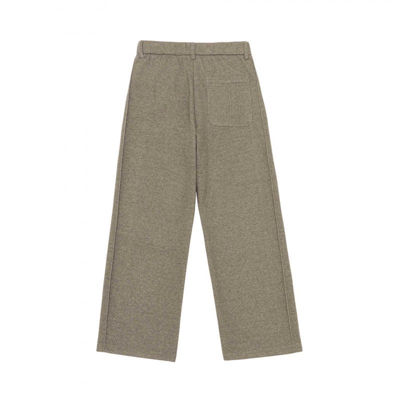 Damen Weite Wollmix-Hose mit Bügelfalte, Hoher Bund und geradem Bein Echo Archiv