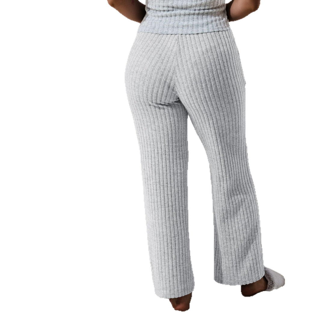 Damen Komfort-Strickhose mit weitem Bein und Kordelzug echoarchiv-