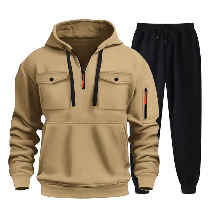 Herren multifunktionale Hoodie und Jogginghose Set Echoarchiv