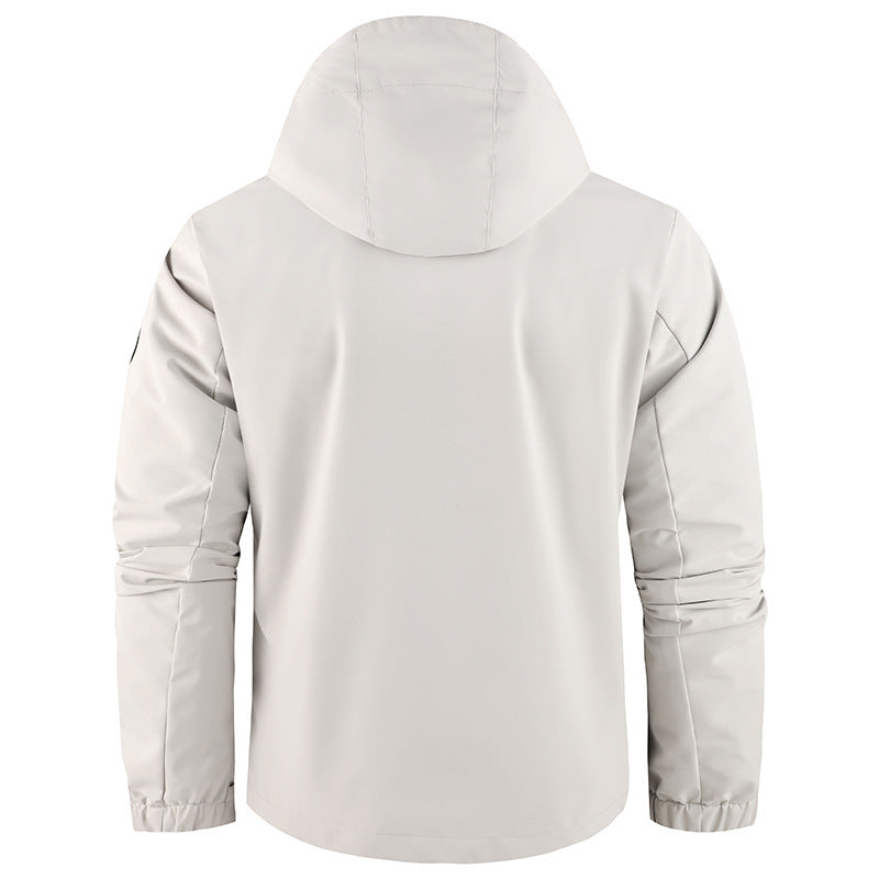 Herren nan technische Fieldjacke mit Kapuze und multifunktionalen Taschen, wasserabweisende Softshell Echo Archiv