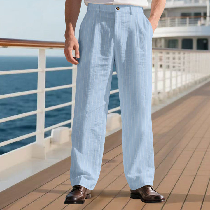 Herren elegante Anzughose mit schmalen Nadelstreifen Echoarchiv