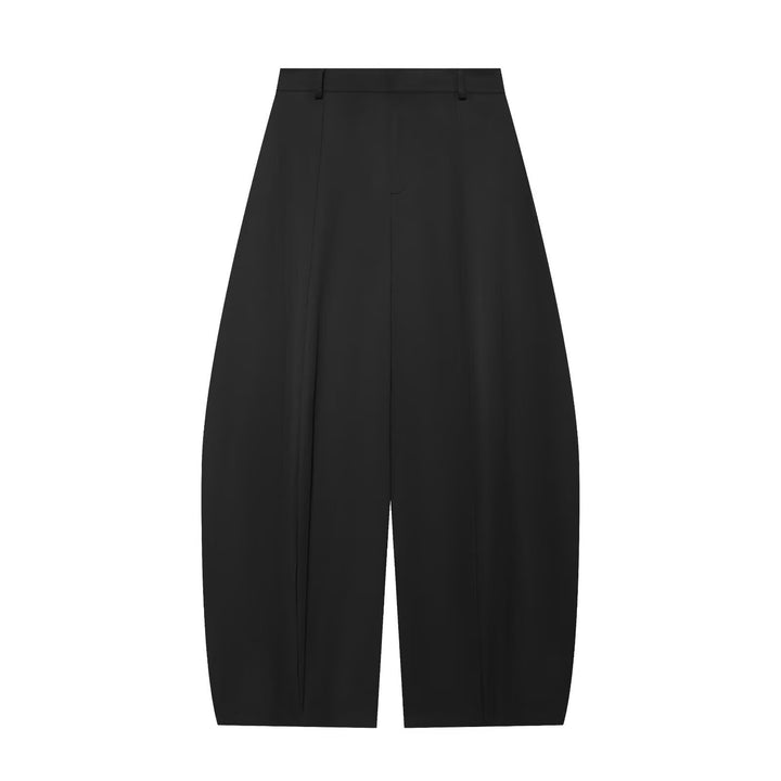Damen Hochtaillierte weite Stoffhose mit Bügelfalte Echo Archiv