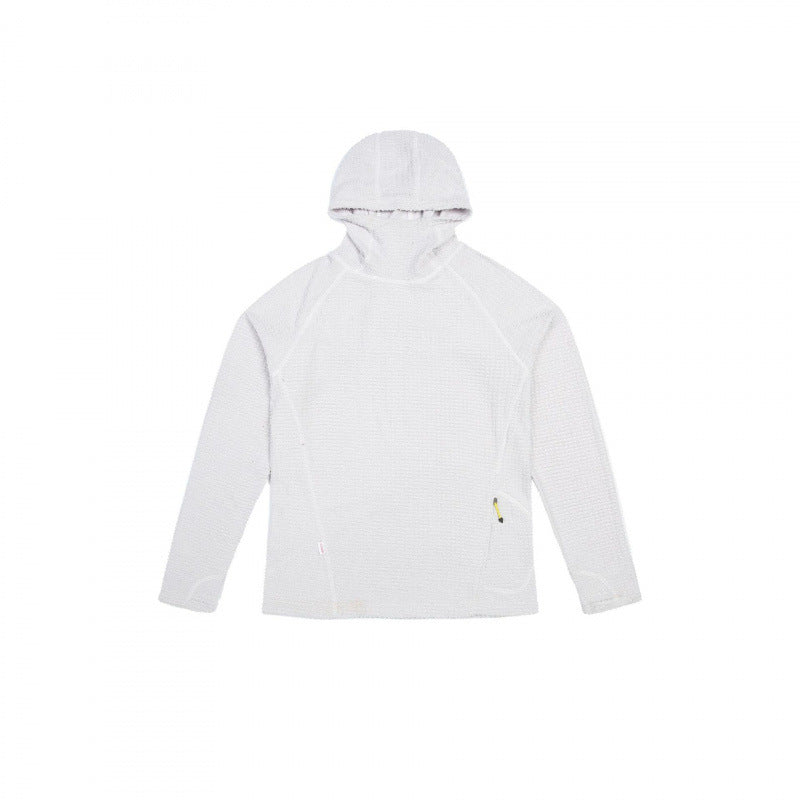 Unisex Texturierter Kapuzenpullover im Boxy‑Cut aus Waffelstrick mit Raglanärmeln und aufgesetzter Tasche Echo Archiv