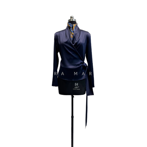 Damen Elegante Wickelbluse Echoarchiv