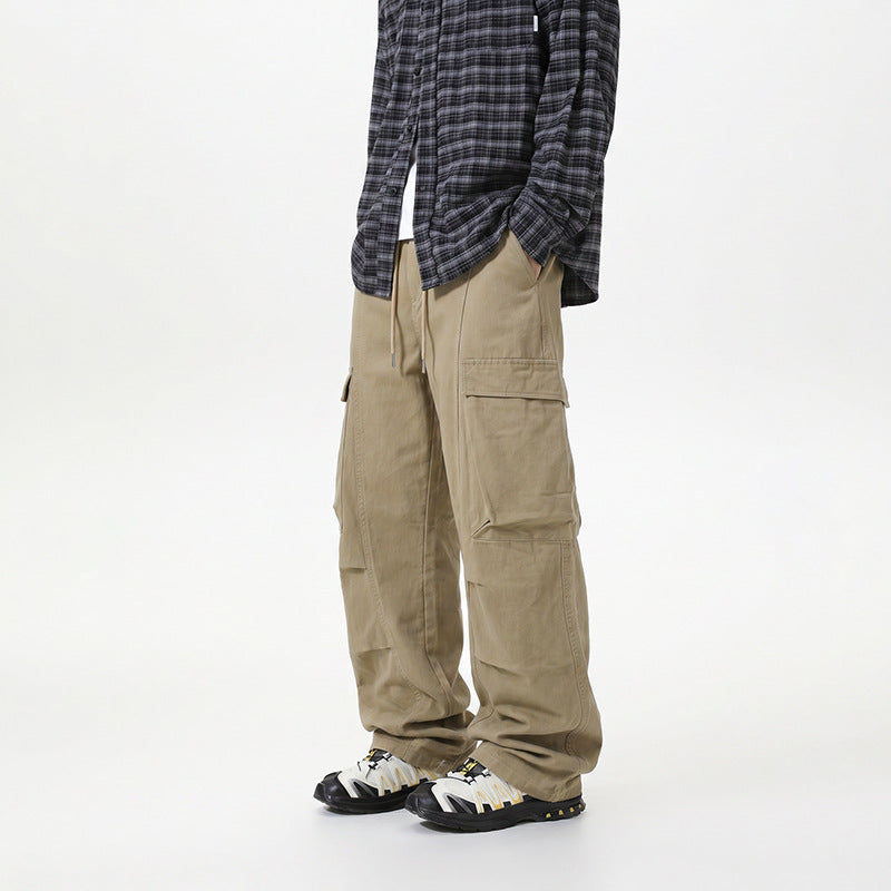 Herren Baggy-Cargo-Hose mit tiefem Schritt, Oversized-Silhouette und aufgesetzten Utility-Taschen Echo Archiv