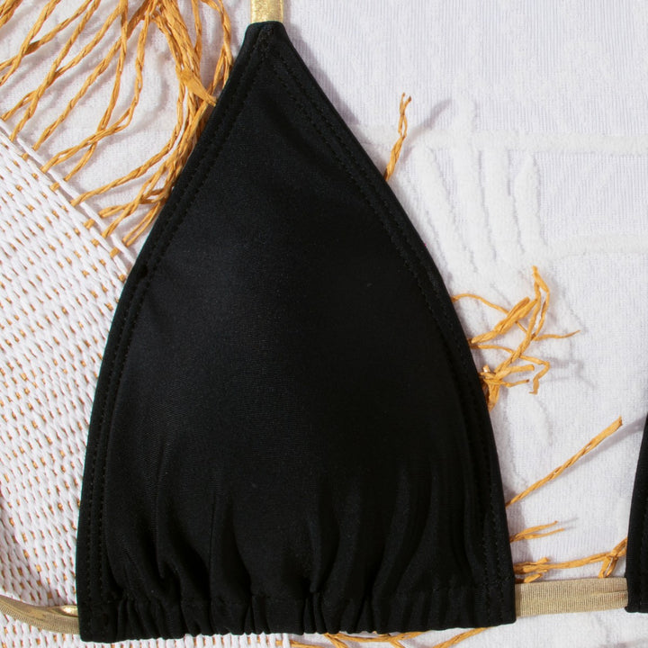 Damen Triangel-Bikini mit glamourösen Banddetails Echo Archiv