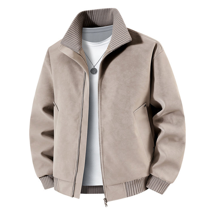 Herren Elegante und stilvolle Kunstlederjacke Echo Archiv