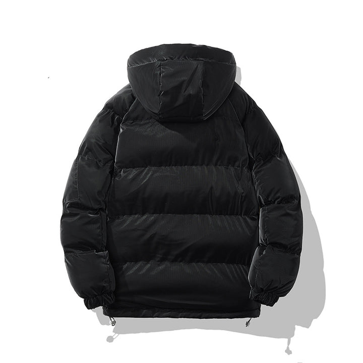 Herren Wattierte Kapuzenjacke mit Ärmeltasche, Kordelzug & Thermofutter Echoarchiv