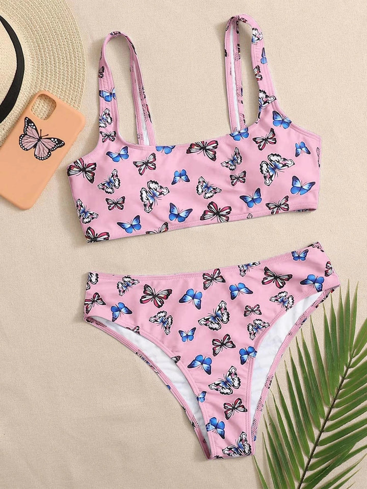 Damen Bikini-Set mit buntem Schmetterlingsmuster Echo Archiv