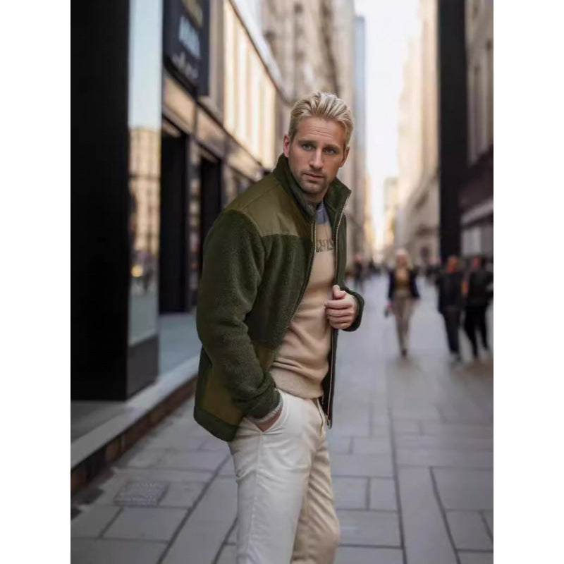 Herren flauschige Fleecejacke Echoarchiv