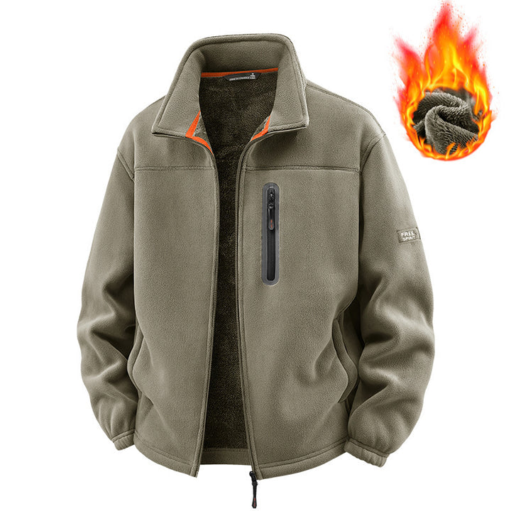 Herren Fleecejacke mit hohem Kragen Echo Archive