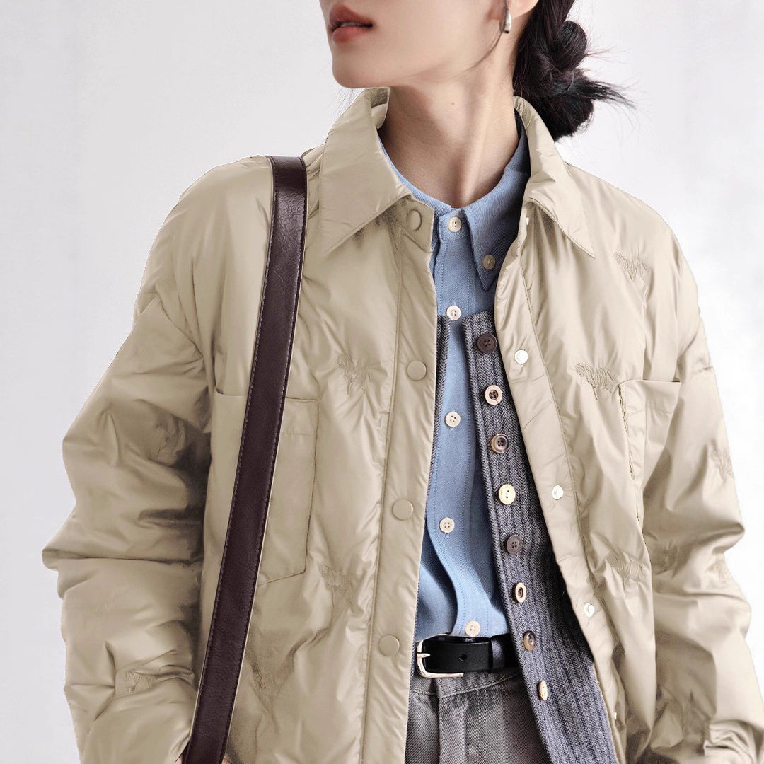Damen elegante und gefütterte Übergangsjacke Echoarchiv