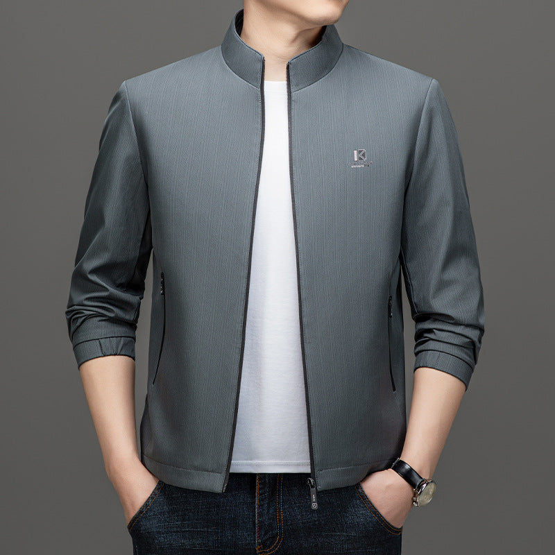 Herren Leichte Utility-Jacke mit hohem Kragen Echo Archiv