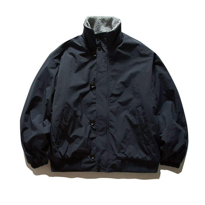 Herren Kurz geschnittene Thermo‑Blousonjacke mit hochgeschlossenem Sherpa‑Kragen Echoarchiv