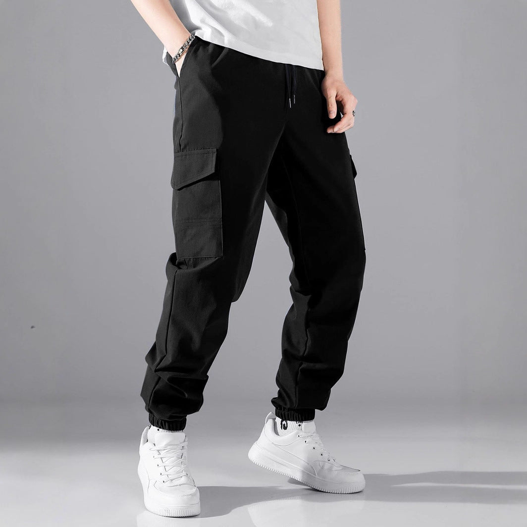 Herren Technische Cargo-Jogginghose im Utility‑Stil mit Klappentaschen & elastischen Knöchelbündchen Echo Archiv