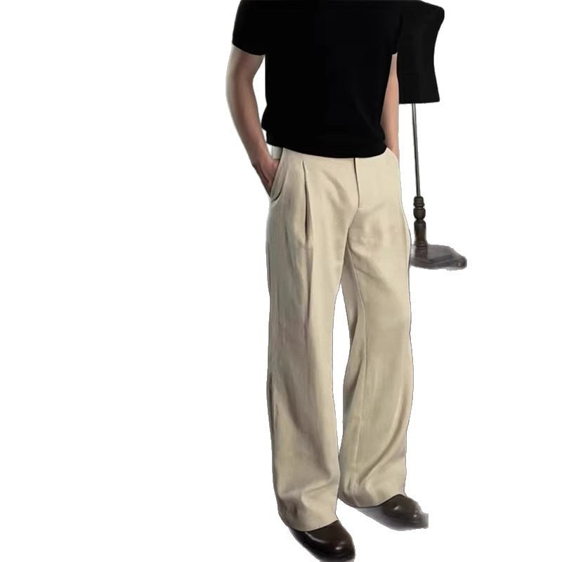 Herren Elegante und bequeme hoch geschnittene Anzughose Echo Archiv