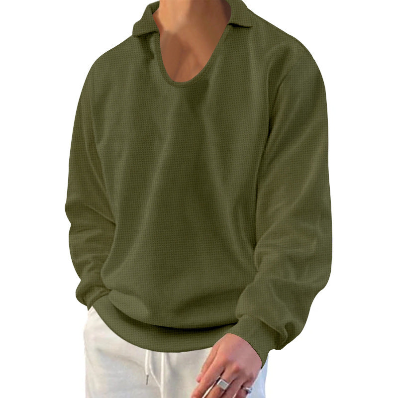 Herren lässiger Pullover mit strukturiertem Stoff und modernem Schnitt Echoarchiv