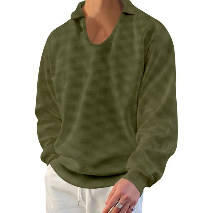Herren lässiger Pullover mit strukturiertem Stoff und modernem Schnitt Echoarchiv