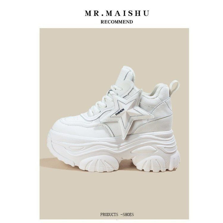 Damen Chunky Sneaker mit modischem Sternen-Design und extragroßer Sohle Echo Archiv