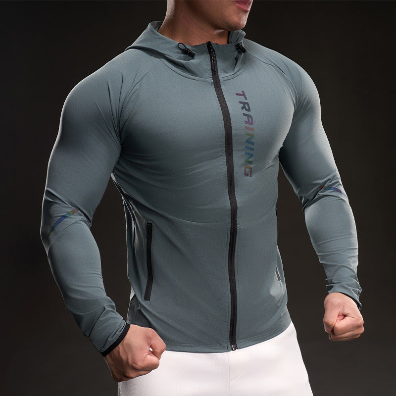 Herren Atmungsaktive Trainingsjacke mit leichtem Material und praktischen Taschen Echoarchiv