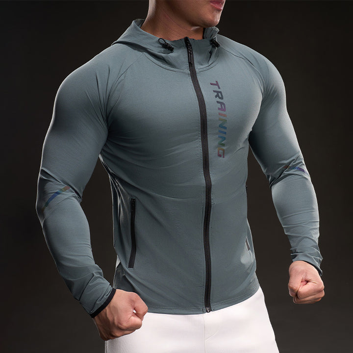 Herren Atmungsaktive Trainingsjacke mit leichtem Material und praktischen Taschen Echoarchiv