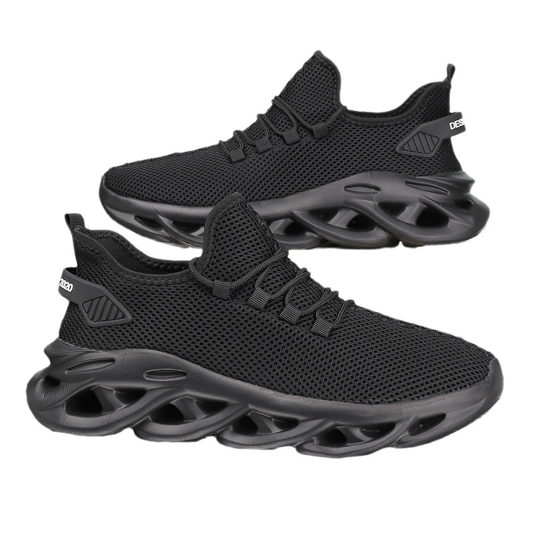 Unisex innovative Mesh‑Runner mit belüfteter Wabenstruktur, skulpturierter Hohlkern‑Plateausohle und sockenähnlichem Schaft – Norré