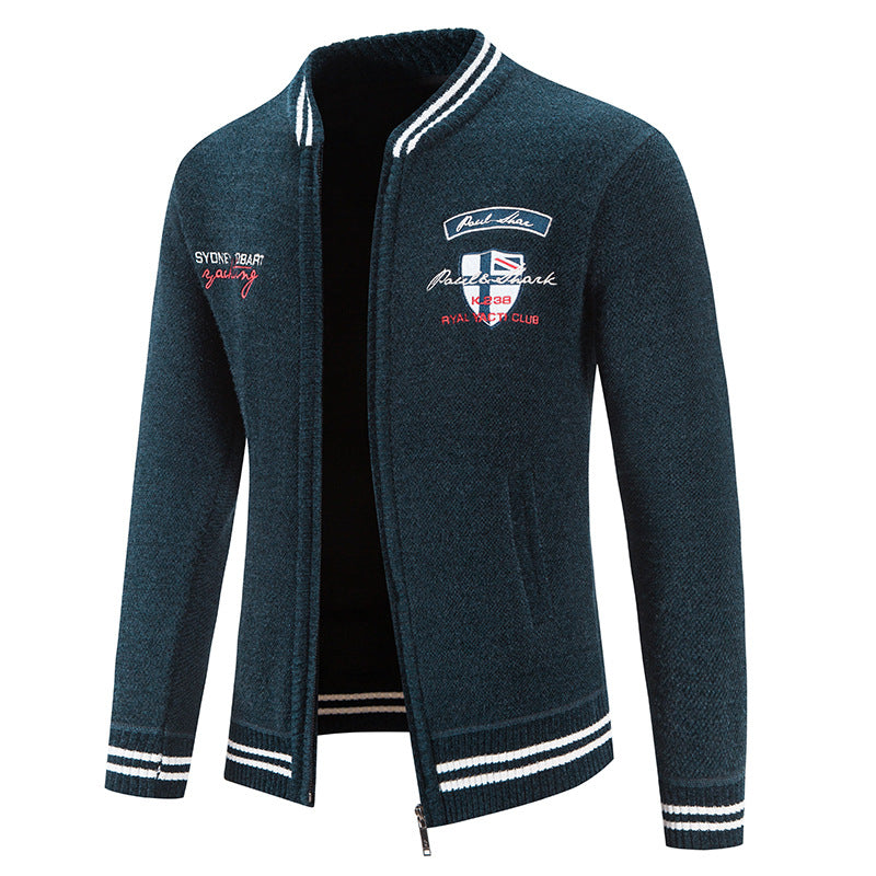 Herren sportliche Strickjacke mit vielseitigem Design Echoarchiv