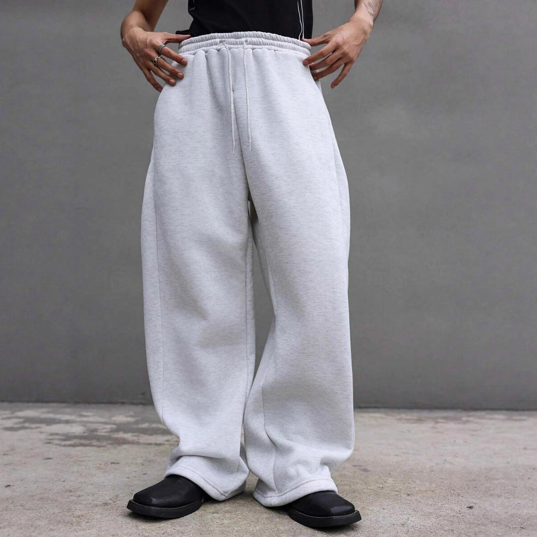 Herren Weite Oversize-Sweatpants mit Tunnelzugbund, Fleece-Innenfutter & Eingrifftaschen Echo Archiv