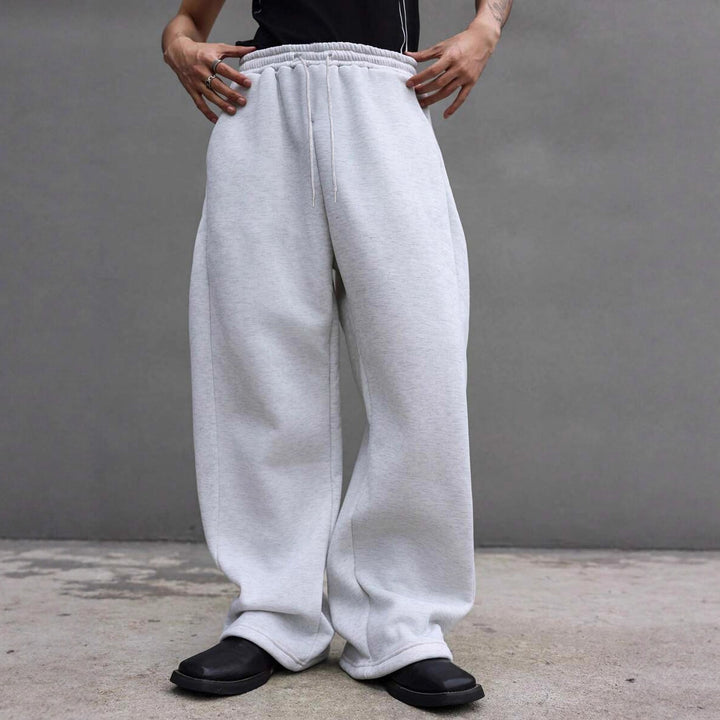 Herren Weite Oversize-Sweatpants mit Tunnelzugbund, Fleece-Innenfutter & Eingrifftaschen Echo Archiv