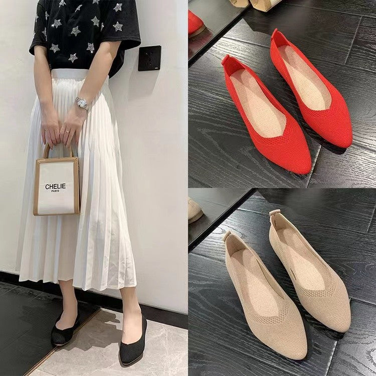 Damen elegante und atmungsaktive Ballerinas mit flexiblem Fußbett Echoarchiv