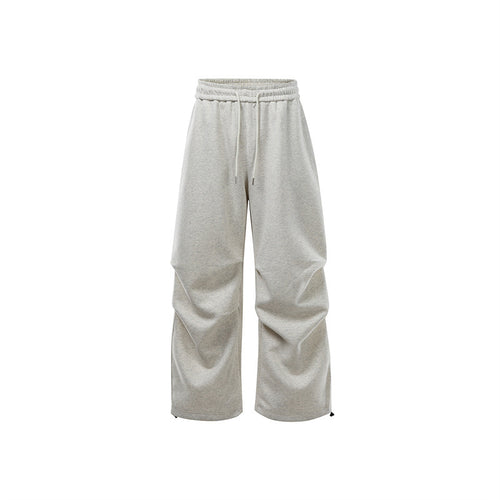 Unisex Weite Sweat-Cargohose mit Ebenenpasse, elastischem Kordelbund und verstellbarem Saum Echoarchiv