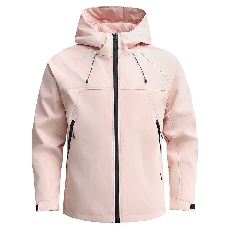 Herren Atmungsaktive Softshelljacke mit Zwei-Wege-Reißverschluss, verstellbarer Kapuze und wasserabweisender Oberfläche Echoarchiv