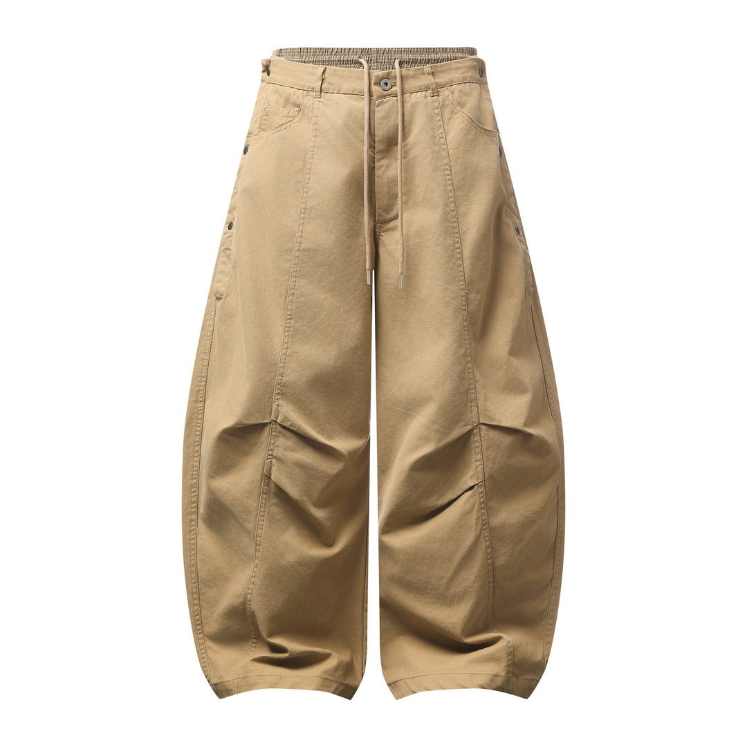 Damen Weite Culotte-Hose mit elastischem Tunnelzugbund und Cargo-Details Echoarchiv