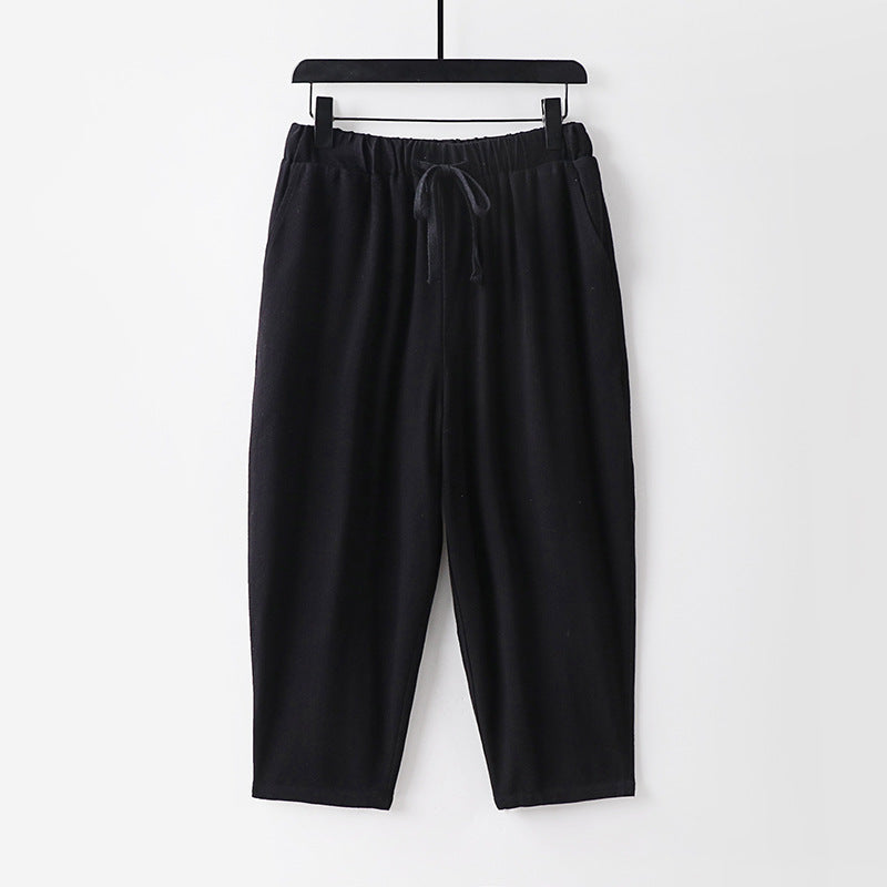 Damen Lässige Jogginghose mit Zugband und weitem Bein Echoarchiv