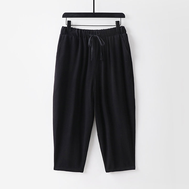 Damen Lässige Jogginghose mit Zugband und weitem Bein Echoarchiv